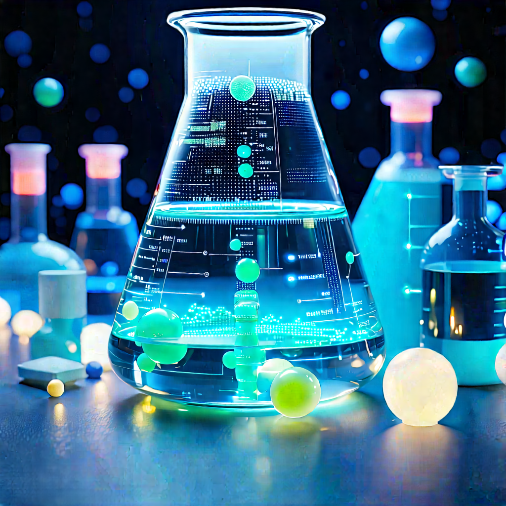 Entertainment Technology In (modern:1.12) Laboratory With Large, Blue