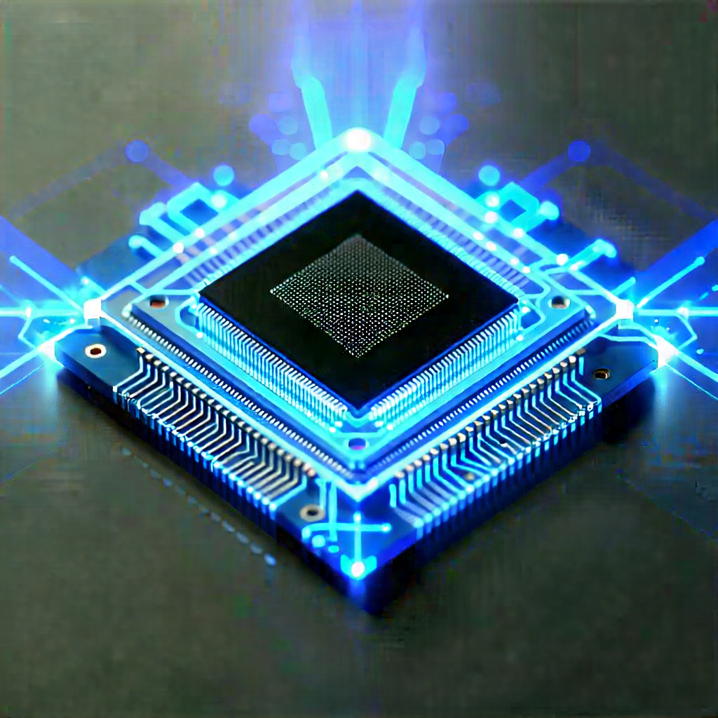 Microchip with holographic projection