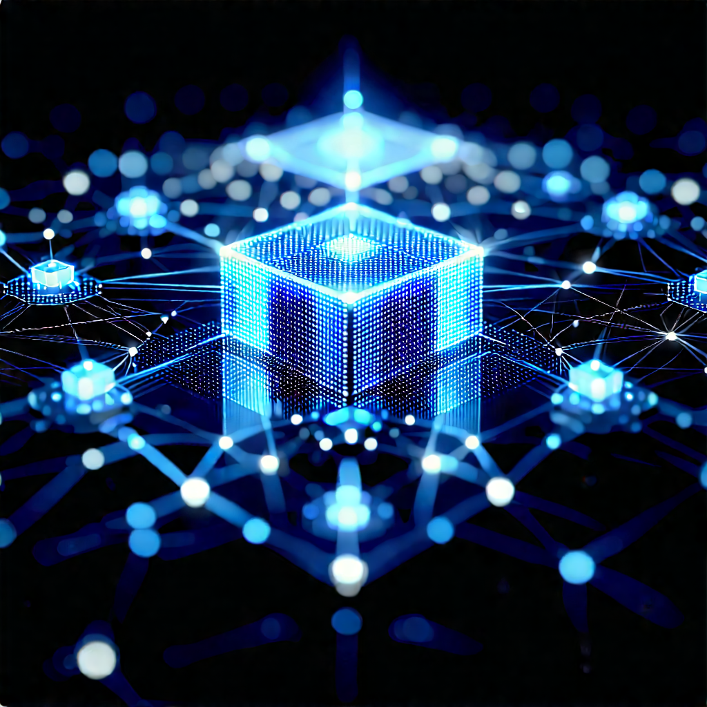 Blockchain Network Visualization With Image, There