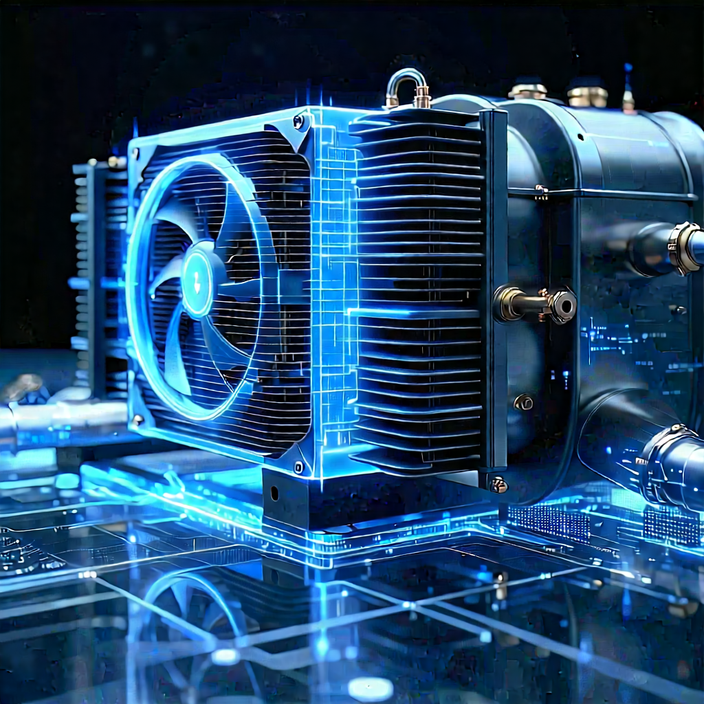 Close-up of cooling system