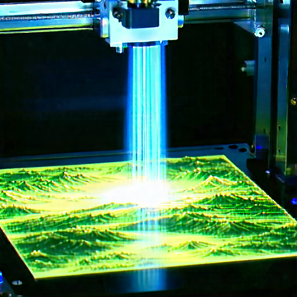 3d printer with holographic projection