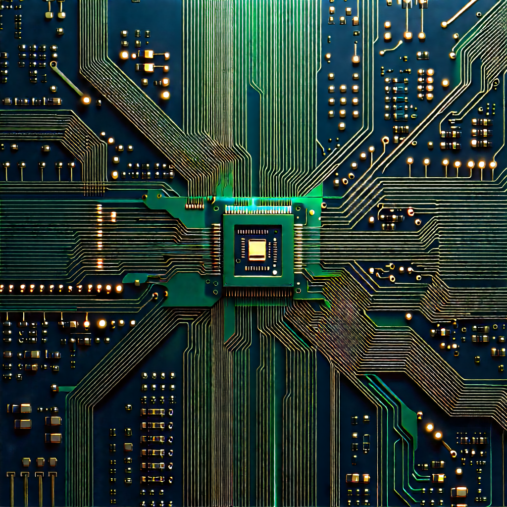 Circuit board with digital particles