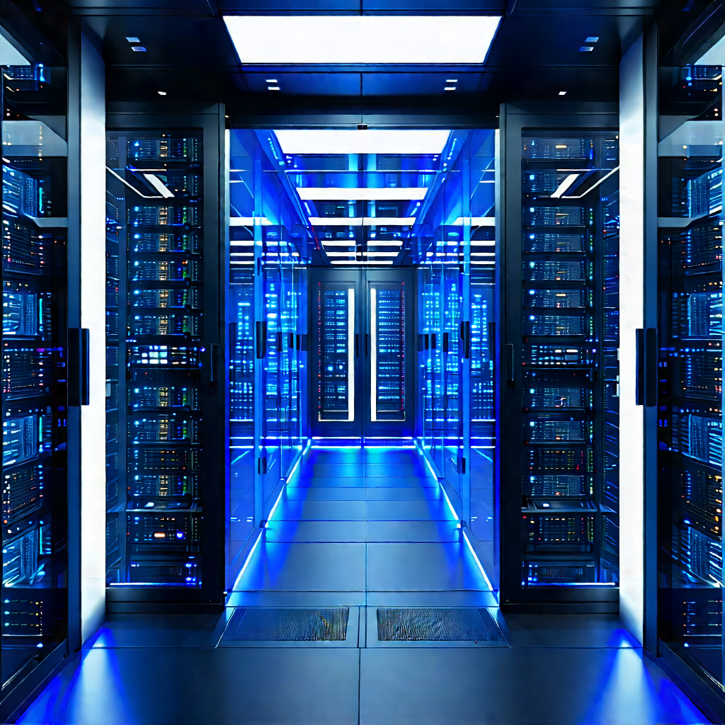Futuristic server room