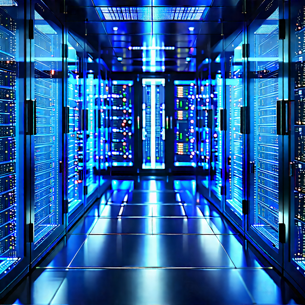 Futuristic server room