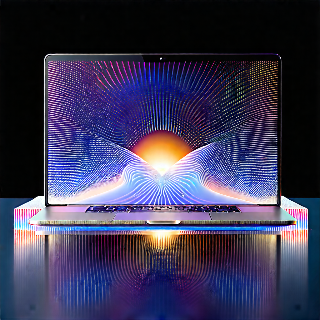 Laptop With Holographic Display With Laptop Computer