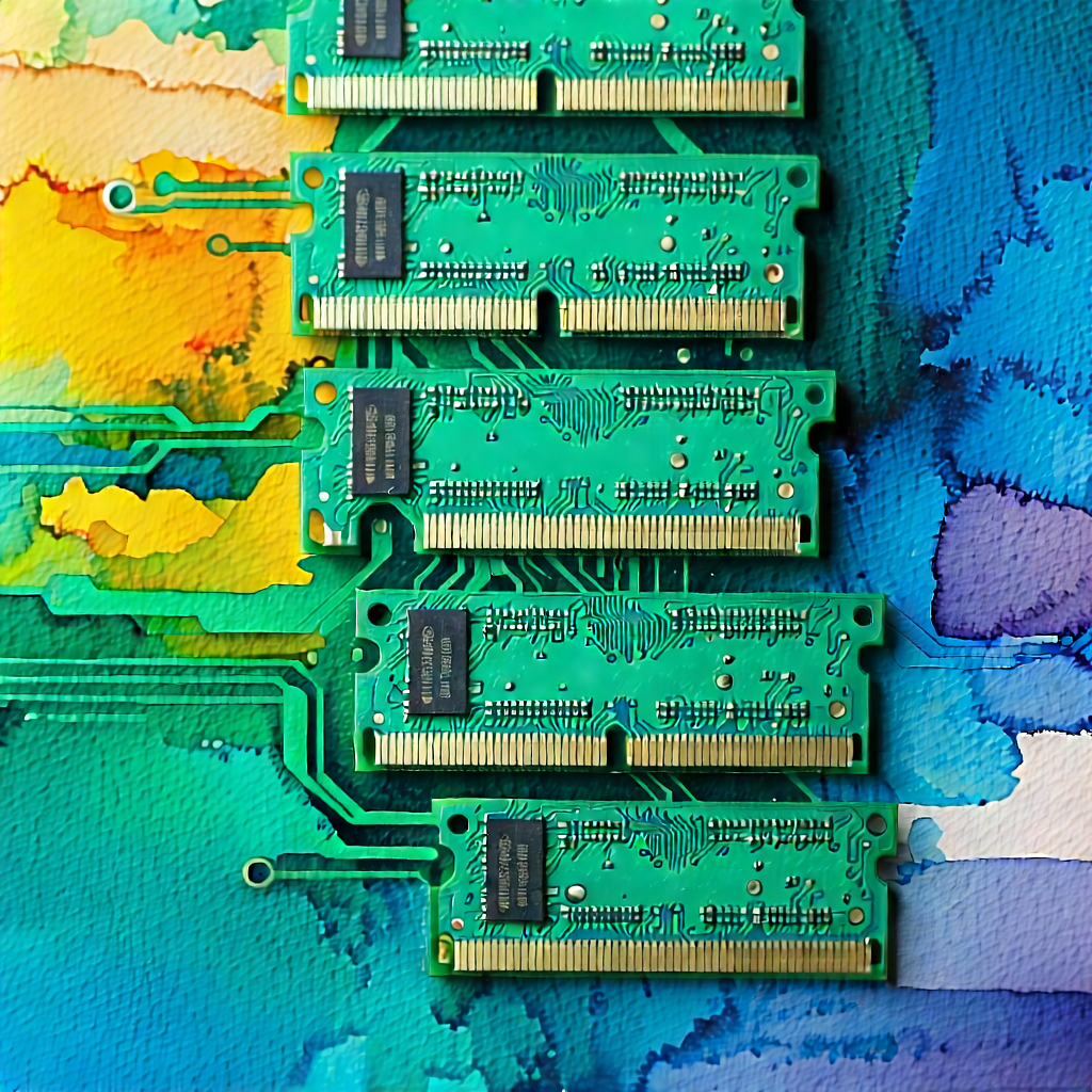 Close-up of memory module