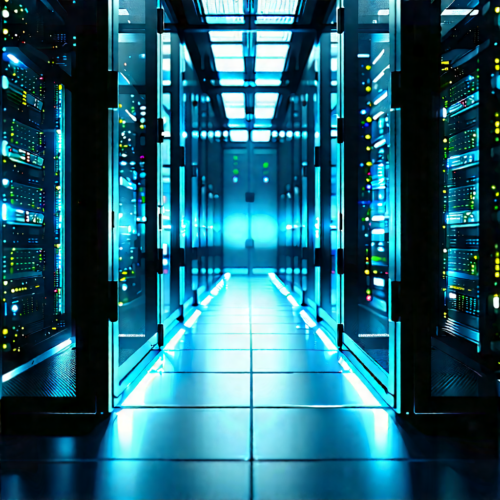 Server rack with holographic projection