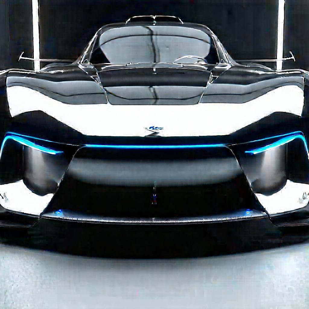 Automotive Technology In Research Center With Sleek Black