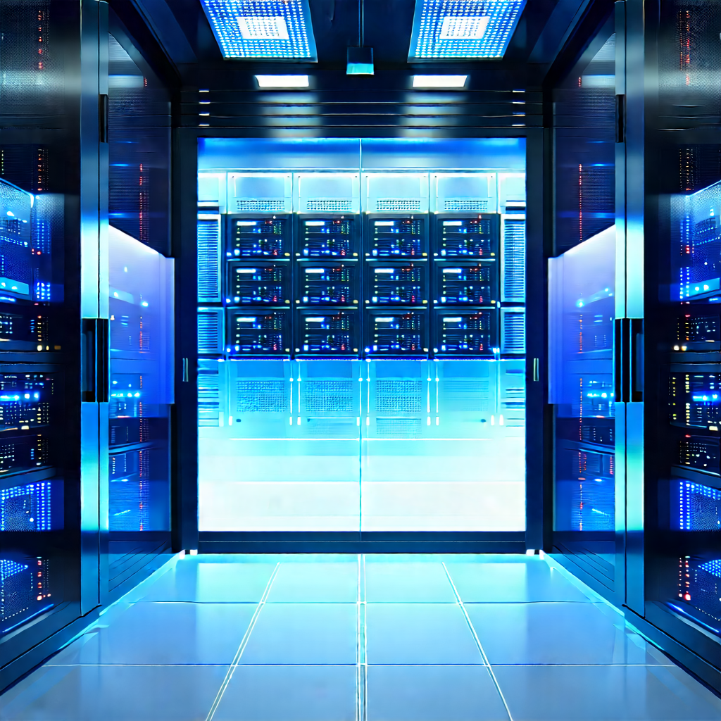 Futuristic server room
