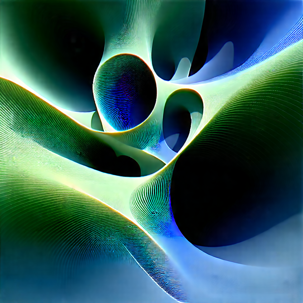 Big Data Visualization With Close-up Blue