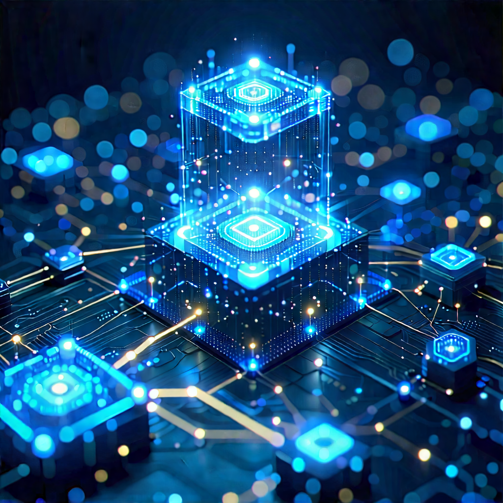Blockchain Network Visualization With Image, There