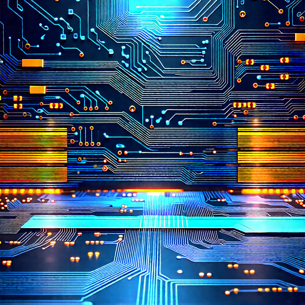 Circuit board with data streams