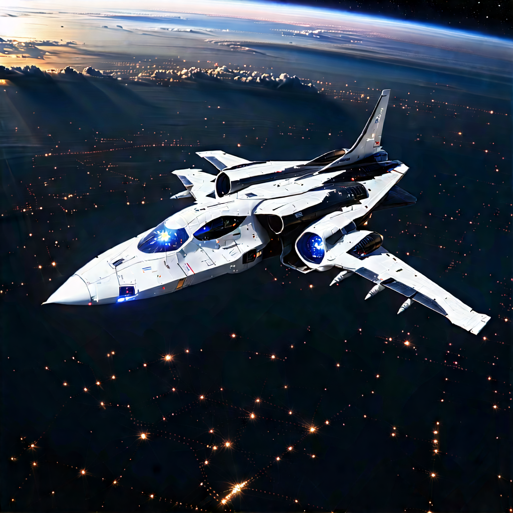 Aerospace Technology In Field Deployment With White Fighter
