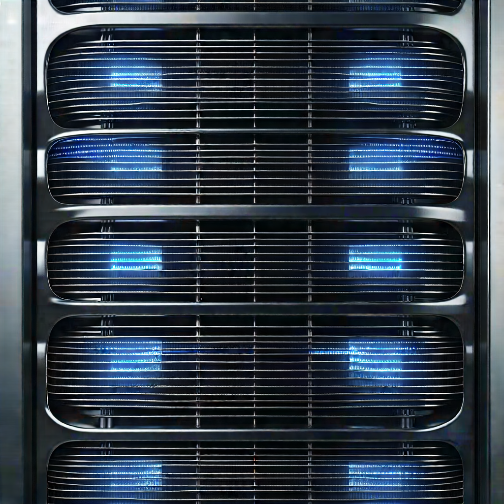 Close-up of cooling system