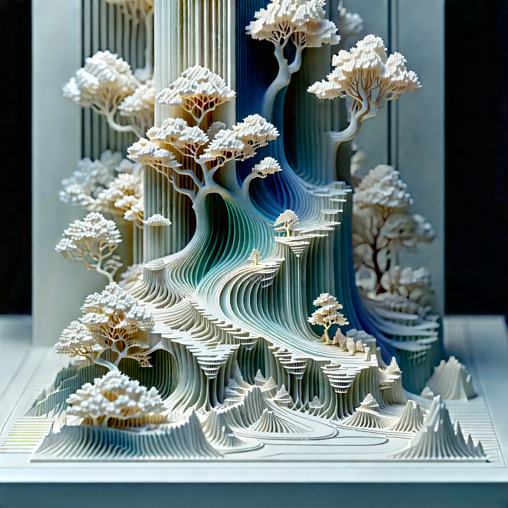 3d Printer With Data Streams With Large, Intricate