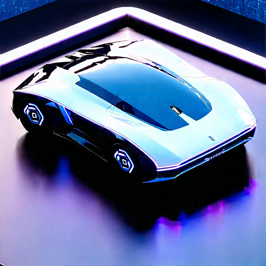 Innovative Electric Vehicle Design With Futuristic Displayed