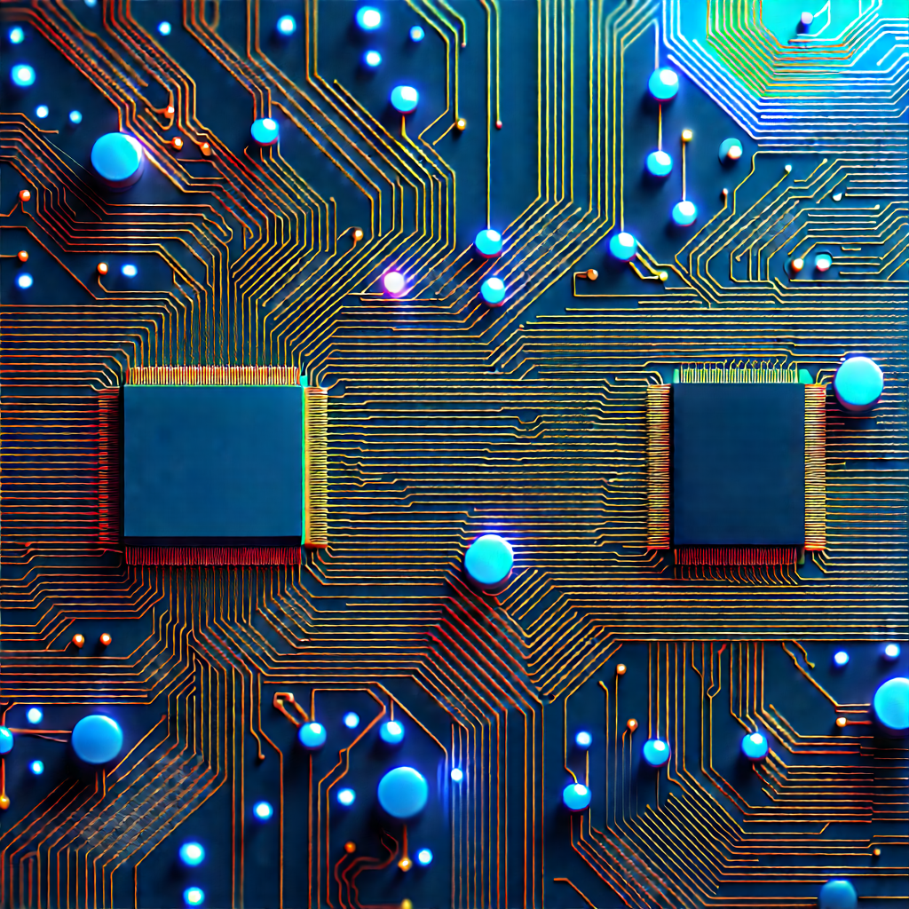 Close-up of electronic circuit