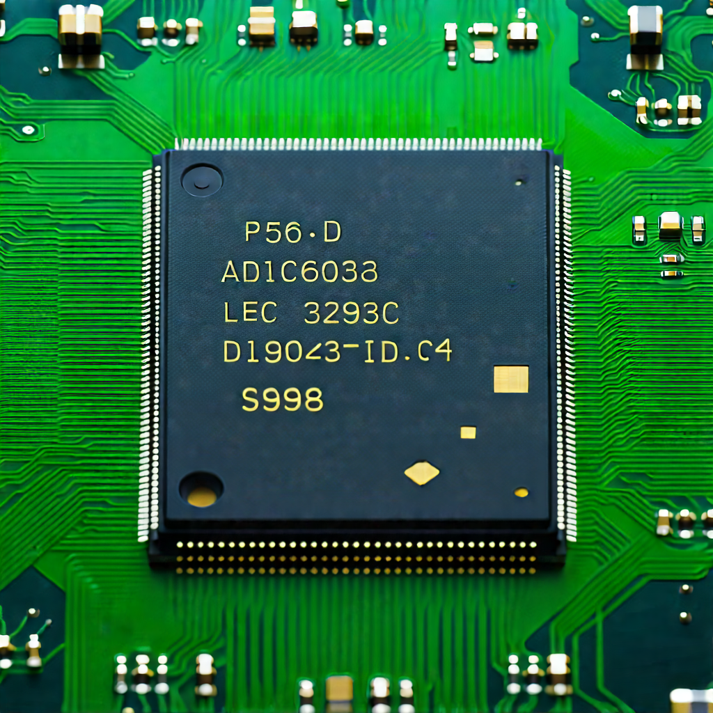 Close-up of microprocessor
