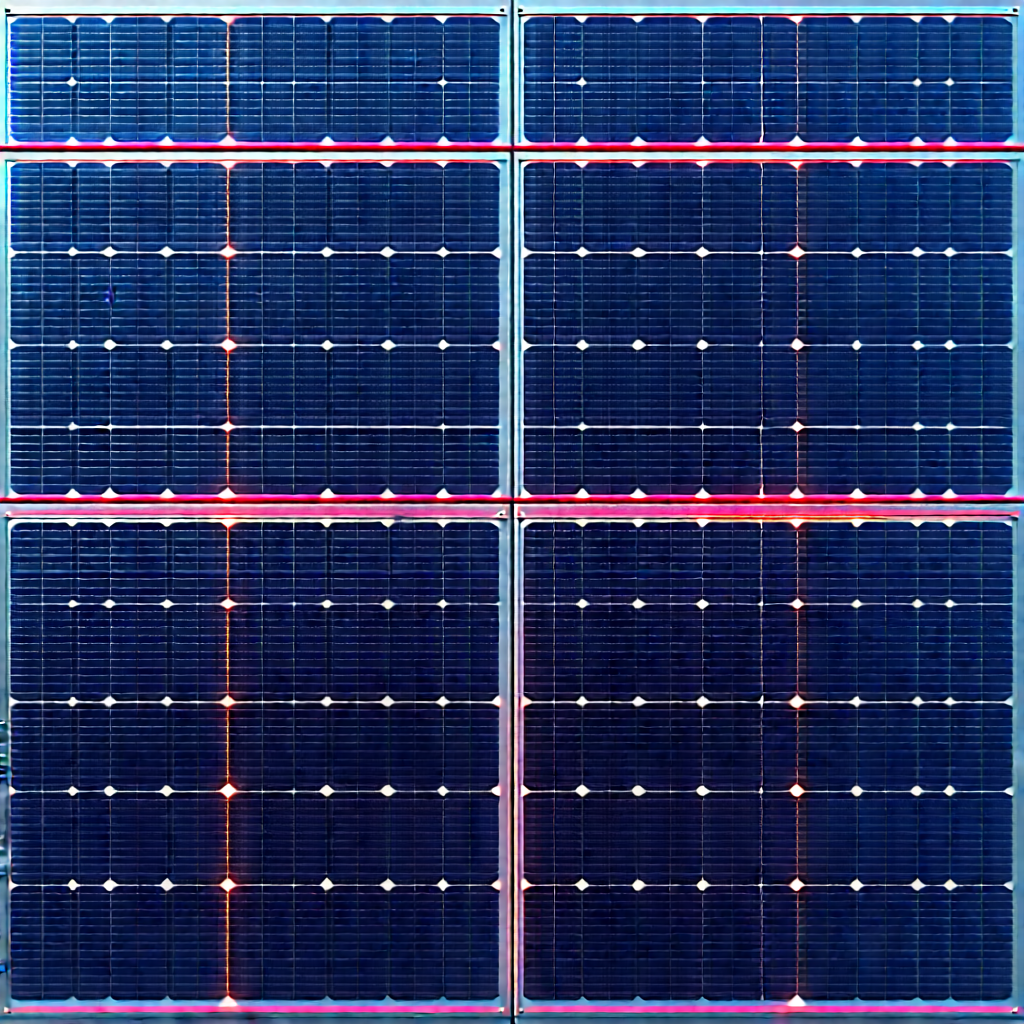 Solar Panel With Laser Scanning With Large Solar