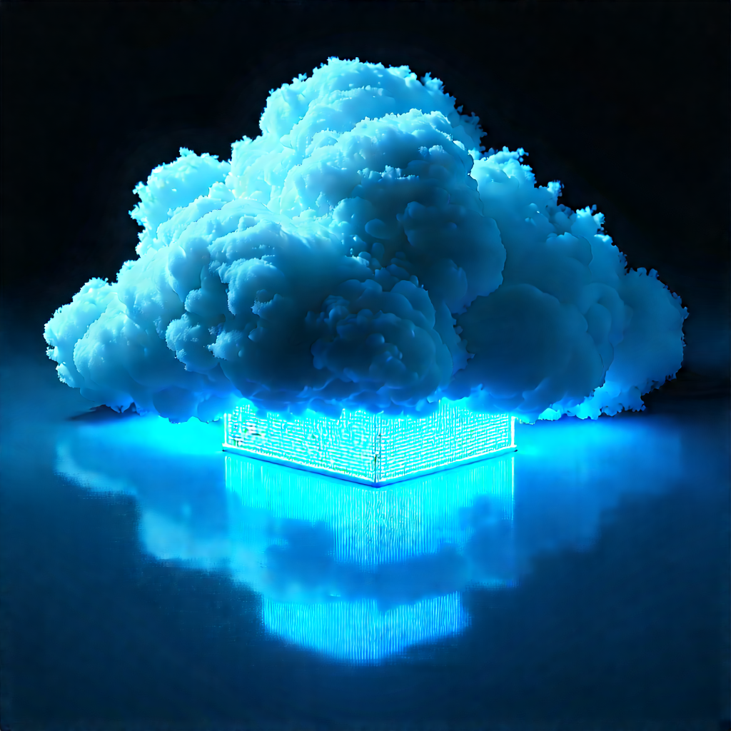 Cloud Computing Visualization With Large Blue