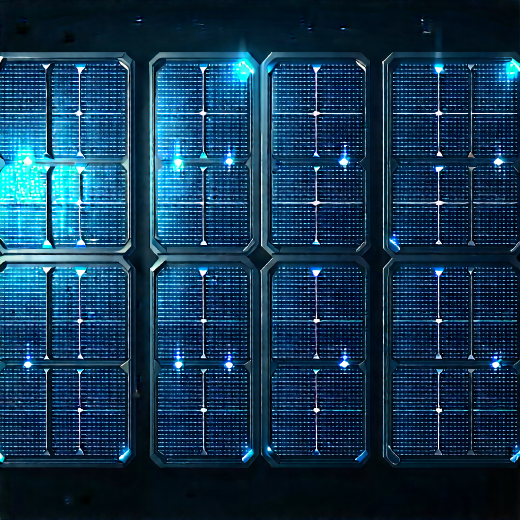 Solar panel with data streams