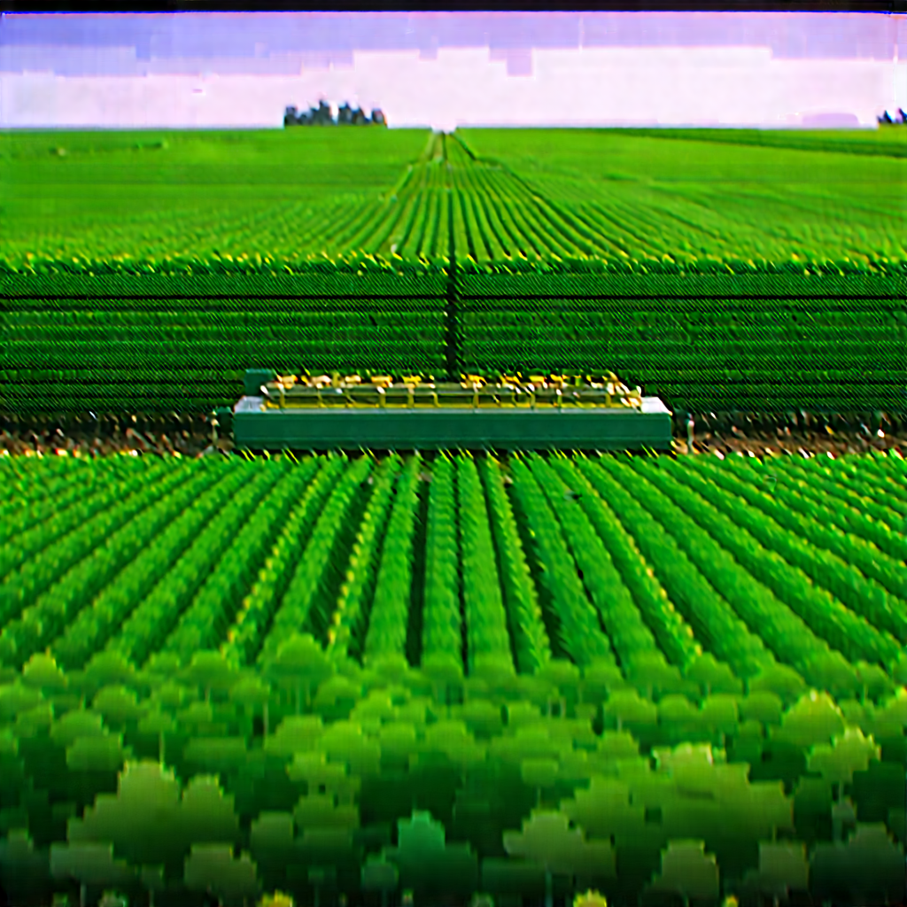 Agricultural Technology In Research Center With Computer-generated, Model
