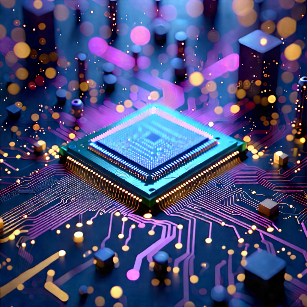 Microchip with digital particles