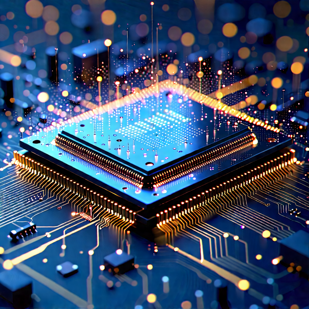 Microchip with digital particles