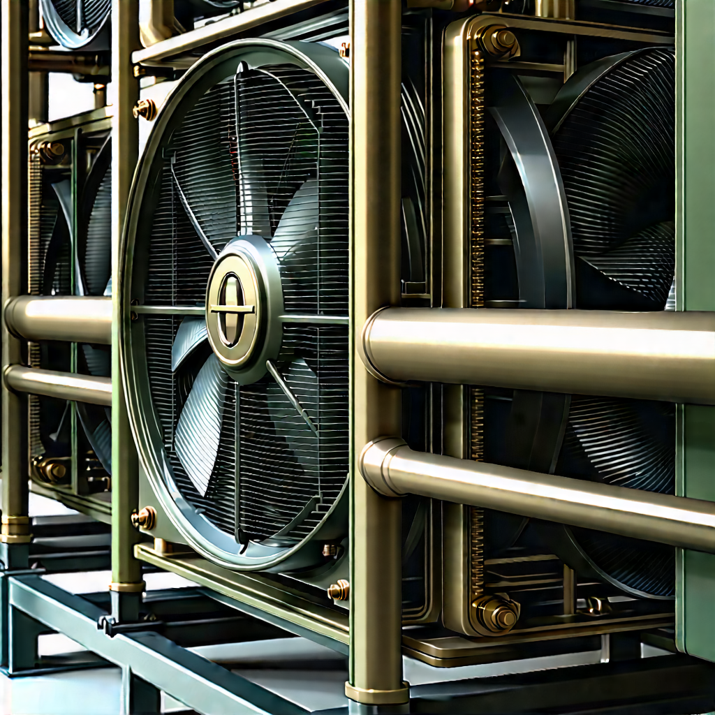 Close-up of cooling system