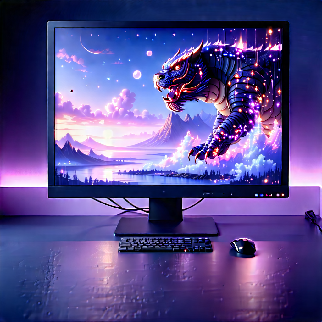 Entertainment Technology In Design Studio With Large Computer