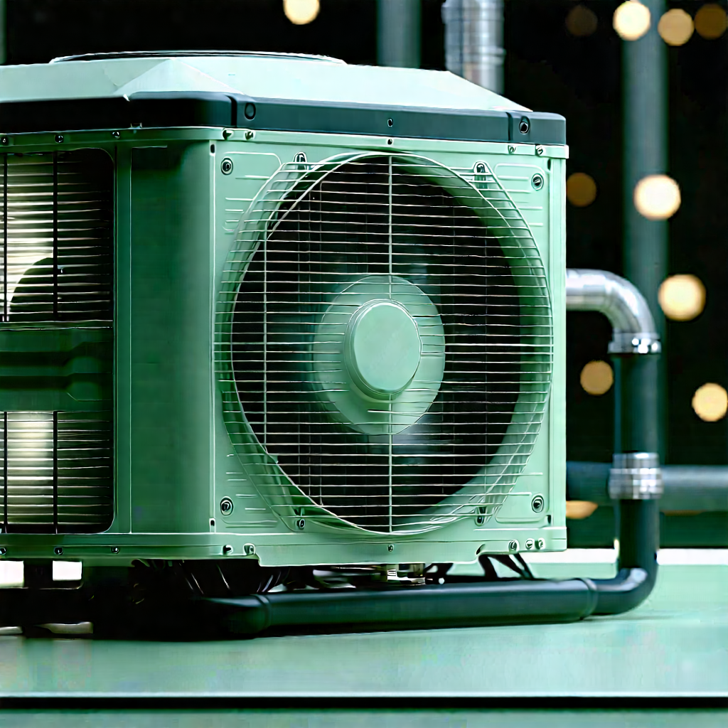 Close-up of cooling system