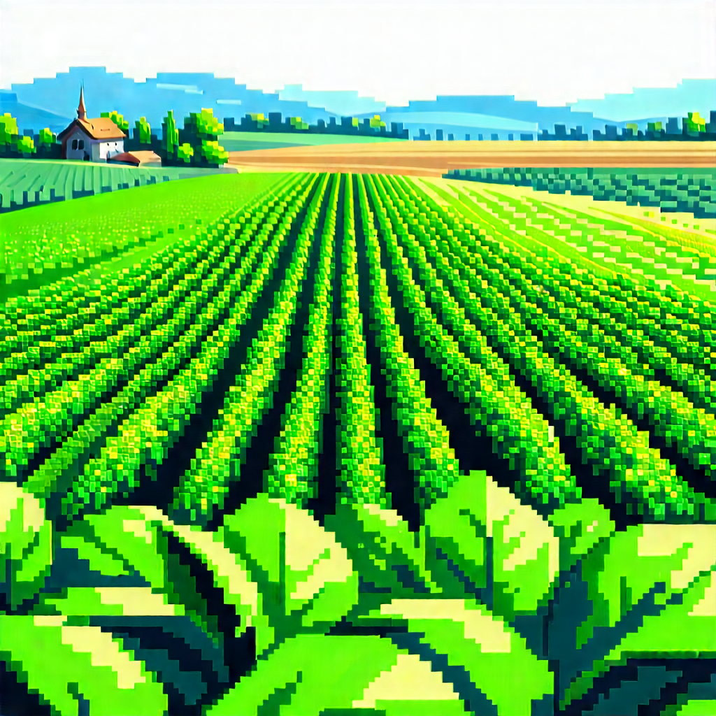 Agricultural Technology In Tech Office With Painting Large
