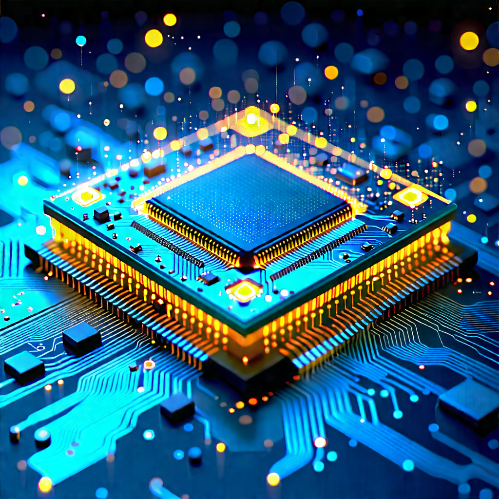 Microchip with digital particles