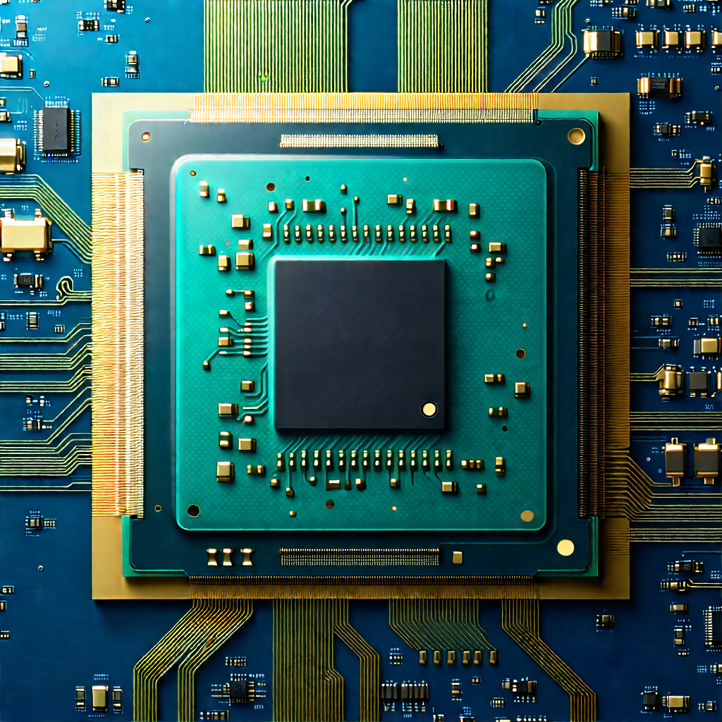 Close-up of microprocessor