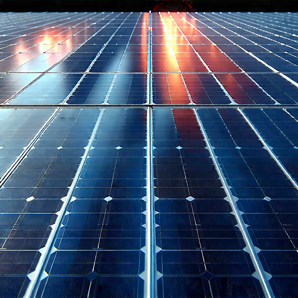 Solar Panel With Laser Scanning With Large Solar