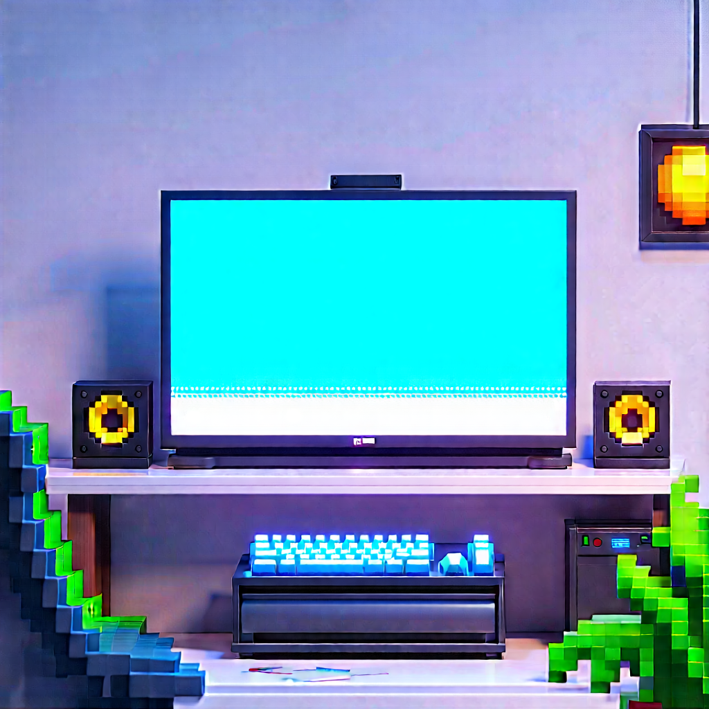 Entertainment Technology In Tech Office With Flat Screen