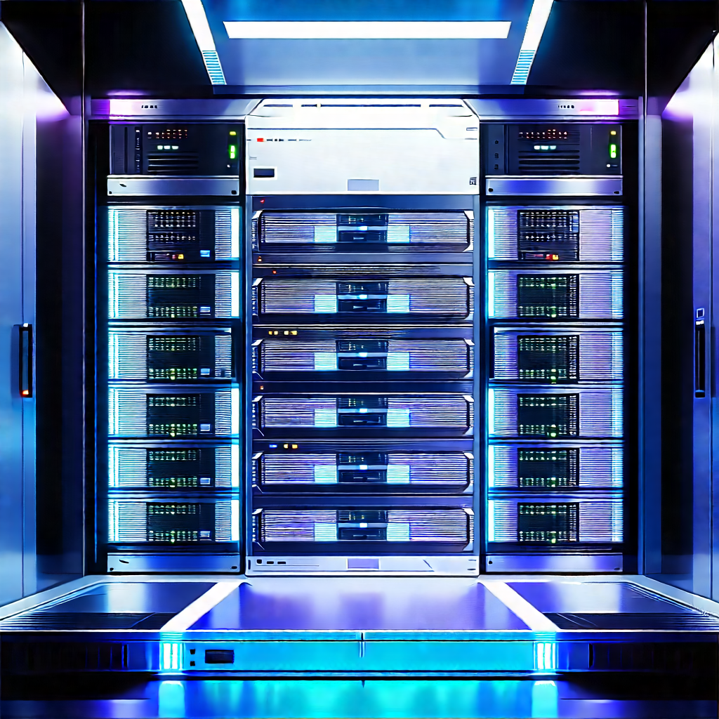 (futuristic:1.12) server room