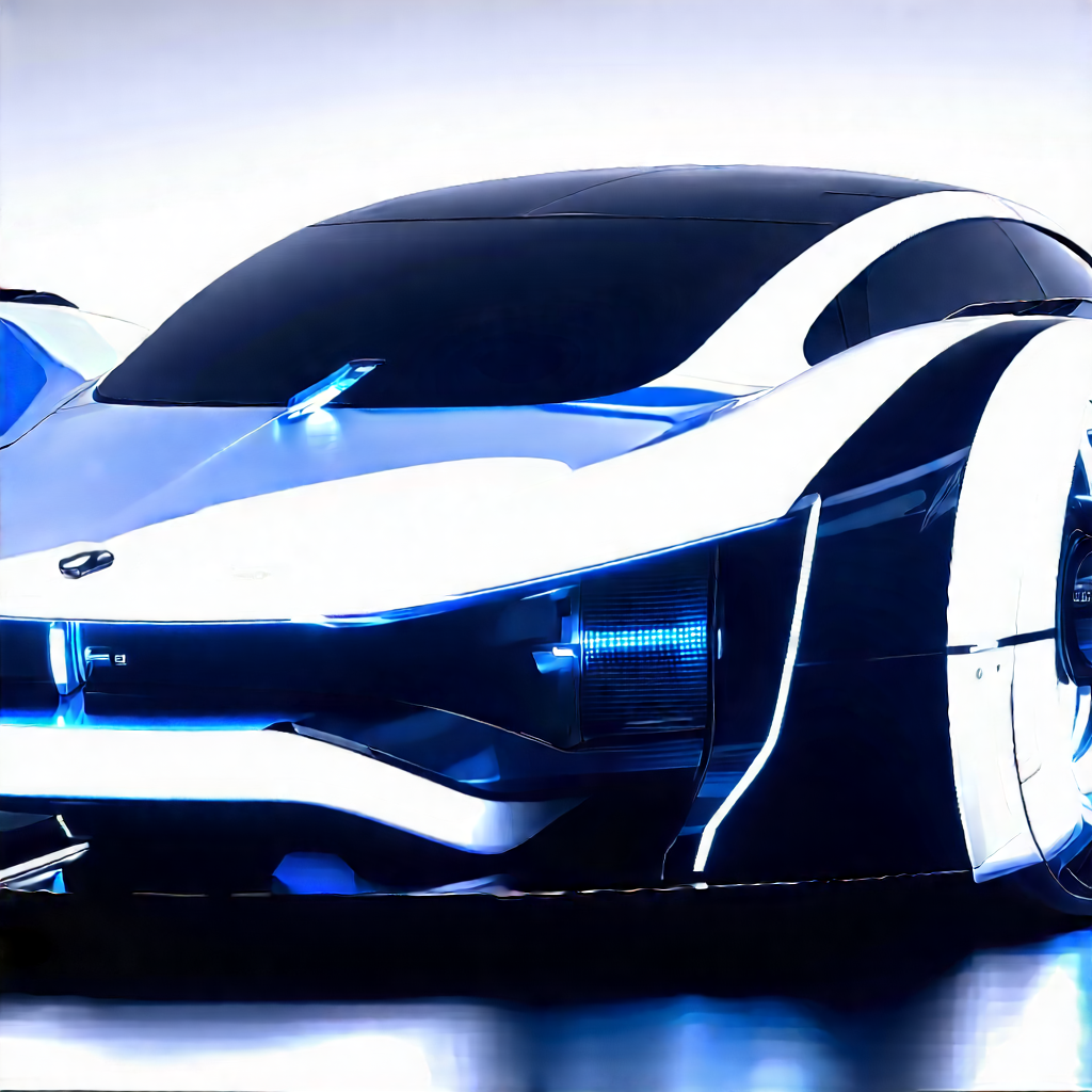 Innovative Electric Vehicle (design:1.11) With Futuristic Sleek