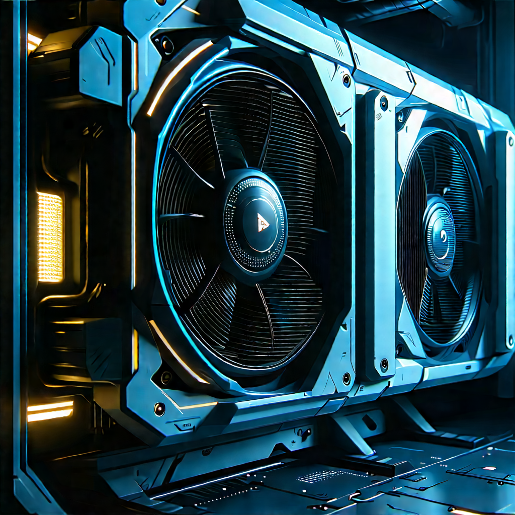 Close-up of cooling system
