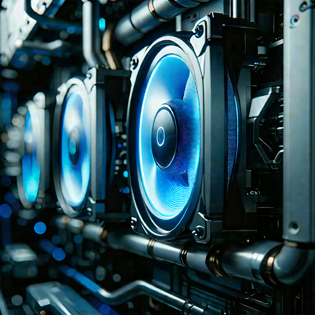 Close-up of cooling system