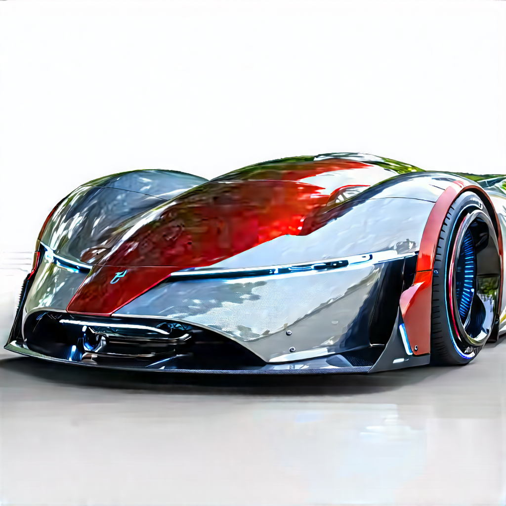 Innovative Electric Vehicle (design:1.28) With Sleek, Futuristic-looking