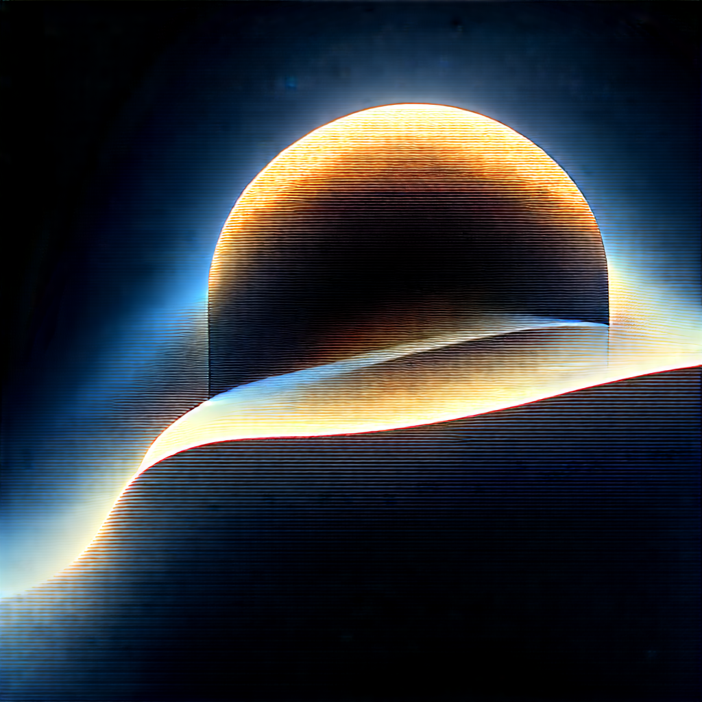 (digital:1.47) Transformation Visualization With Sunset Bright