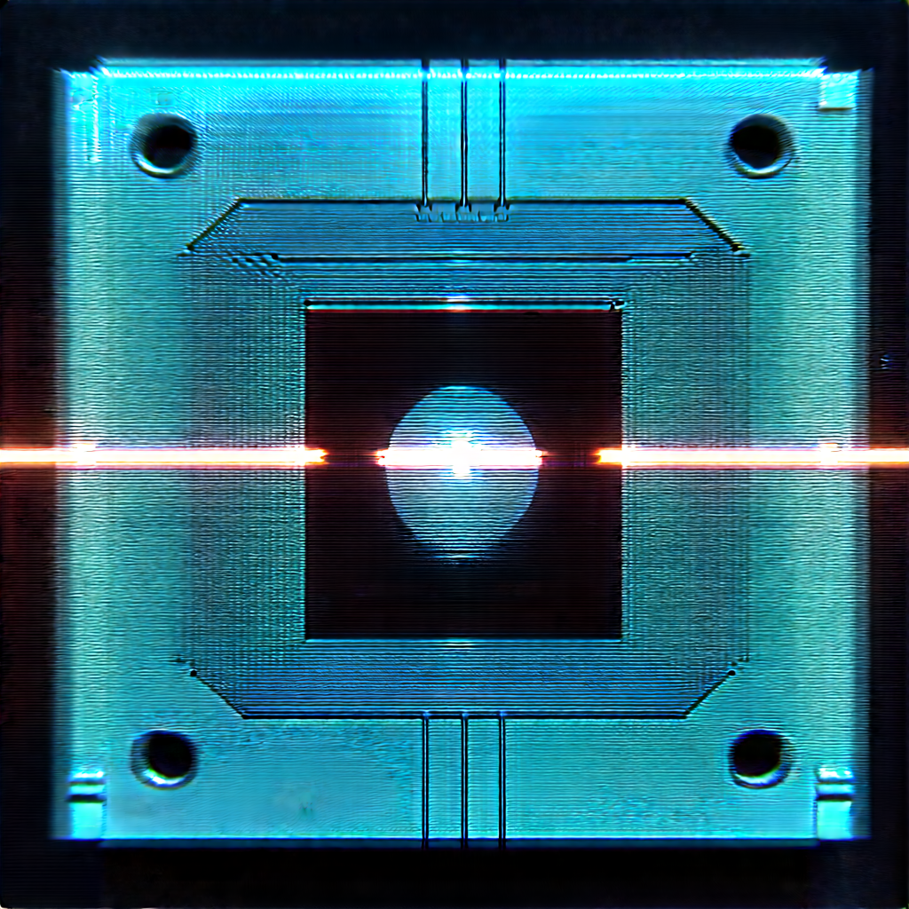 Microchip with laser scanning