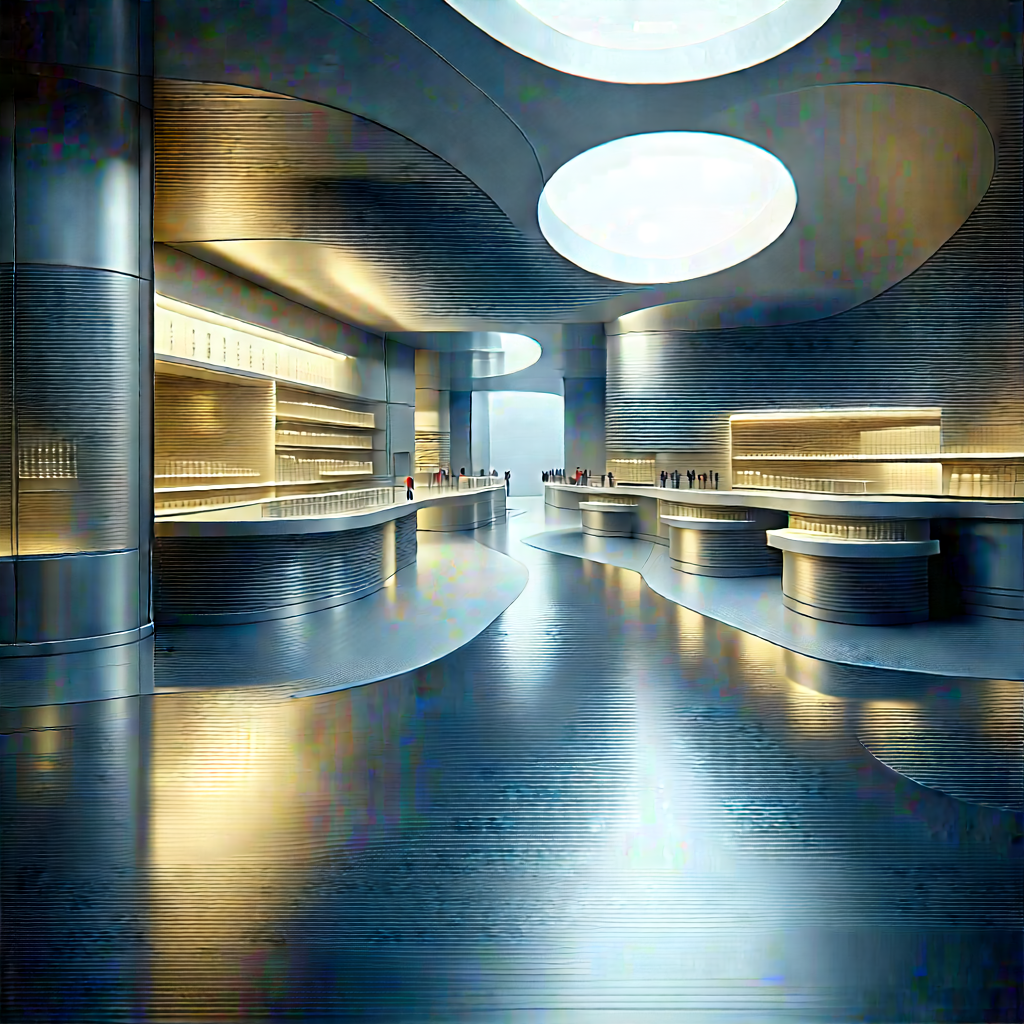 Healthcare Technology In Manufacturing Facility With Large, Modern