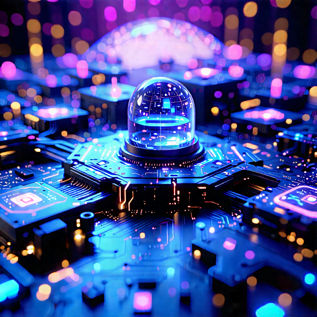 Close-up of sensor array