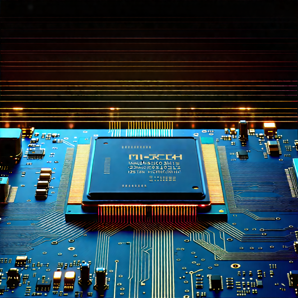 Close-up Of Microprocessor With Close-up Computer