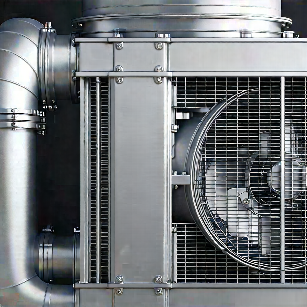 Close-up of cooling system