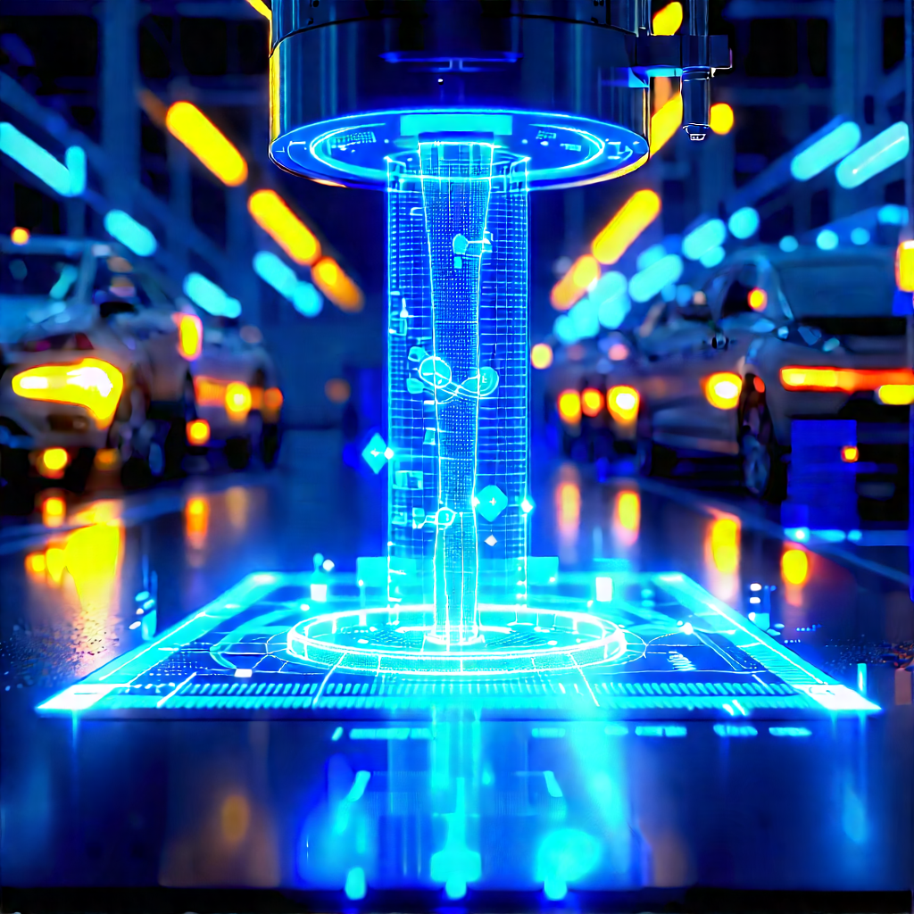 Healthcare Technology In Manufacturing Facility With Image, There