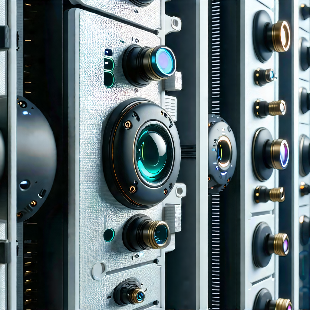 Close-up of sensor array