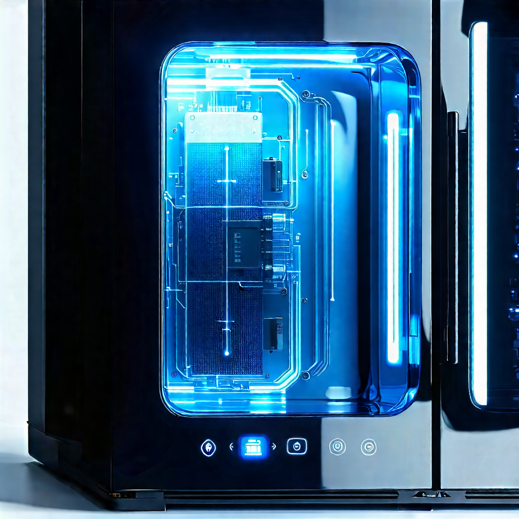 Innovative Smart Appliance (design:1.47) With Blue Black